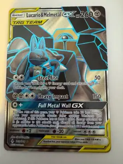 Lucario & Melmetal GX Tag Team 203/214 - Ful Art - Unbroken Bonds- Pokemon TCG - Image 1