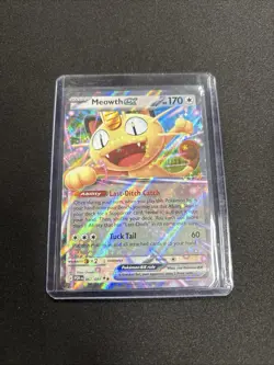 Pokemon Meowth EX Full Art Holo Double Rare 170 HP Perfect Order 062/088 - Image 1