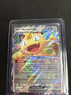 Pokemon Meowth EX Full Art Holo Double Rare 170 HP Perfect Order 062/088 - Image 3