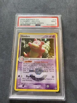 2004 Pokemon Slowbro Reverse Holo Rare EX Fire Red Leaf Green 14/112 PSA 9 Mint - Image 1