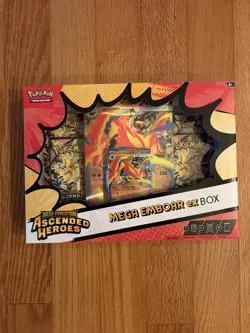 Ascended Heroes Mega Emboar Ex Box Pokemon TCG Mega Evolutions 100% Authentic - Image 1