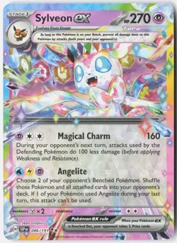 SYLVEON EX 086/191 DOUBLE RARE SURGING SPARKS POKEMON HOLO NM - Image 1