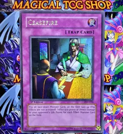 Yugioh Ceasefire Pharaoh's Servant 1st Edition PSV-030 Ultra Rare Konami 2002 NM - Image 1