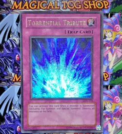 Yugioh Torrential Tribute Labyrinth of Nightmare Ultra Rare LON-025 Konami 2003 - Image 1