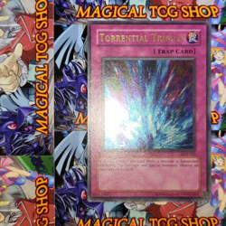 Yugioh Torrential Tribute Labyrinth of Nightmare Ultra Rare LON-025 Konami 2003 - Image 2