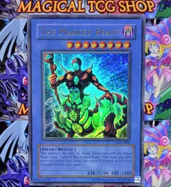 Yugioh The Masked Beast Labyrinth of Nightmare Ultra Rare LON-001 Konami 2003 NM - Image 1