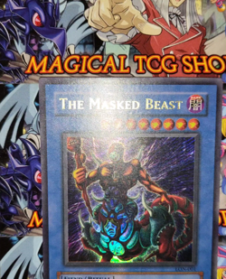Yugioh The Masked Beast Labyrinth of Nightmare Ultra Rare LON-001 Konami 2003 NM - Image 2