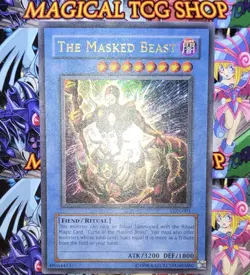 Yugioh The Masked Beast Labyrinth of Nightmare Ultra Rare LON-001 Konami 2003 NM - Image 4
