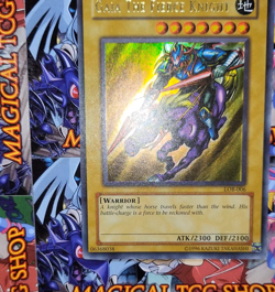 Yugioh Gaia The Fierce Knight LOB-006 Ultra Rare Original Print 2002 NM - Image 2
