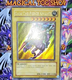 Yugioh Gaia The Fierce Knight LOB-006 Ultra Rare Original Print 2002 NM - Image 4