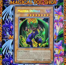 Yugioh Mazera DeVille Ancient Sanctuary Secret Rare AST-111 Holo Bleed NM Konami - Image 1