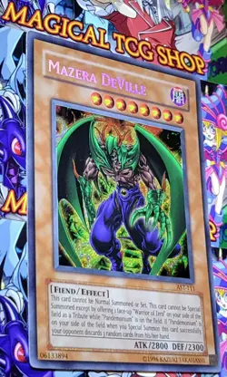 Yugioh Mazera DeVille Ancient Sanctuary Secret Rare AST-111 Holo Bleed NM Konami - Image 4