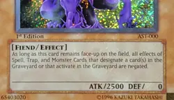 Yugioh The End of Anubis AST-000 1st Edition Secret Rare Holo Bleed NM - Image 3