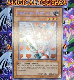 Yugioh Injection Fairy Lily LOD-100 Secret Rare Konami 2003 NM - Image 4
