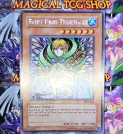Yugioh Fairy King Truesdale WC4-001 Prismatic Secret Rare Promo Konami 2004 - Image 3
