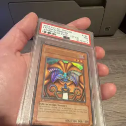 Yugioh 2002 Exodia the forbidden one Lob 124 First Edition Psa 7 glossy english - Image 3