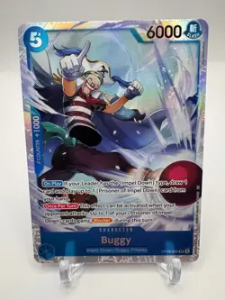 Buggy (048) OP16-048 SR The Time of Battle One Piece Foil Near Mint - Image 1