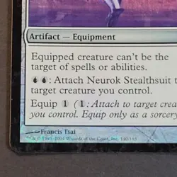 MTG - 1x Neurok Stealthsuit - Fifth Dawn - LP - Foil - Magic the Gathering, 2004 - Image 4