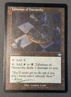 MTG - 1x Talisman of Hierarchy - Modern Horizons 2 MH2 - Etched Retro Border NM - Image 1