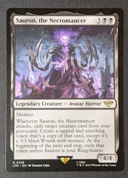 MTG - 1x Sauron the Necromancer - Lord of the Rings Tales of Middle Earth NM - Image 1