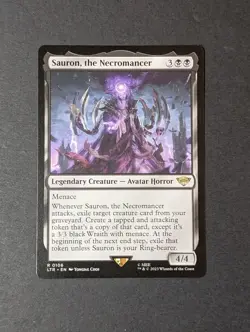 MTG - 1x Sauron the Necromancer - Lord of the Rings Tales of Middle Earth NM - Image 2