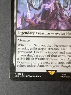 MTG - 1x Sauron the Necromancer - Lord of the Rings Tales of Middle Earth NM - Image 3