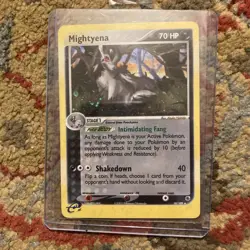 Mightyena Ruby & Sapphire 10/109 Reverse Holo Rare English Pokemon TCG 70 HP - Image 1
