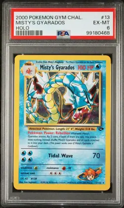 PSA 6 - Pokemon Gym Challenge Misty's Gyarados Holo 13/132 - Image 3