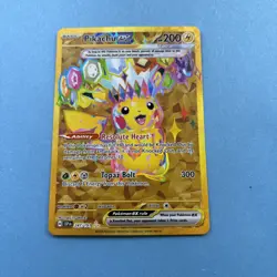 Pokemon TCG Pikachu Ex Surging Sparks Hyper Rare Gold 247/191 NM - Image 2