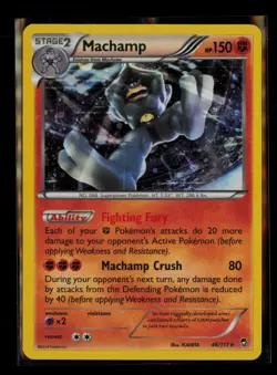 Machamp 46/111 Holo R Furious Fists MP Holo Pokemon - Image 1