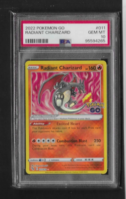2022 pokemon go radiant charizard #011 psa 10 - Image 1