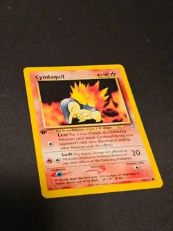 Pokemon TCG Cyndaquil 56 Neo Genesis 1st Edition Mint Near Mint (non-holo) - Image 2