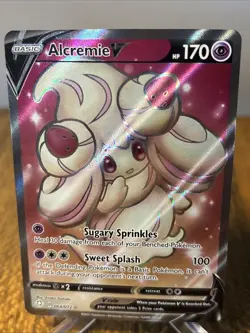 Pokemon TCG Alcremie V 064/072 Holo Full Art Ultra Rare - Shining Fates - Image 1