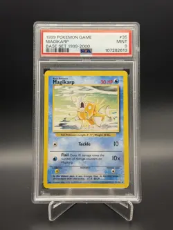 Pokemon 1999 Game Base Set Magikarp #35 PSA 9 1999-2000 4th print UK MINT - Image 1