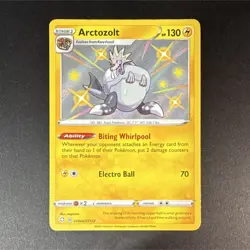 Pokemon TCG Arctozolt SV046/SV122 Shining Fates Shiny Vault Shiny Holo Rare - Image 1