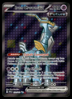 POKEMON IRON CROWN EX TEMPORAL FORCES 191/162 HOLO ULTRA RARE MP - Image 1