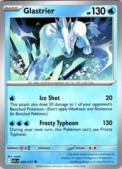 Glastrier 054/217 Uncommon Ascended Heroes Pokemon Near Mint - Image 1