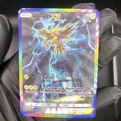 Pokemon Zapros ex Pocket TCG Custom Made Fan Art Holo With Texture - Image 1