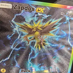 Pokemon Zapros ex Pocket TCG Custom Made Fan Art Holo With Texture - Image 2