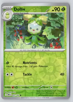 Dolliv 022/182 Common Destined Rivals Reverse Holo Near Mint - Image 1