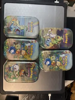 Pokemon Celebrations 25th Anniversary Mini Tin Lot of 5 - Image 1