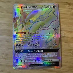 Darkrai GX Secret 158/147 Burning Shadows Rainbow Full Art Holo Heavy Play - Image 2