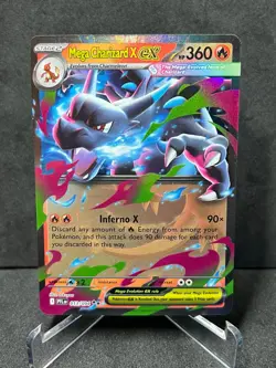 Mega Charizard X ex 013/094 Double Rare Phantasmal Flames Pokemon Holo Near Mint - Image 1