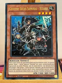 Geheime Sechs Samurai - Kizaru RA03-DE017 Ultra Rare Deutsch NM YUGIOH - Image 1