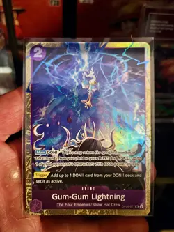 Gum-Gum Lightning - OP09-077 - Premium Card Collection - One Piece English - Image 1