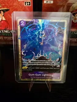 Gum-Gum Lightning - OP09-077 - Premium Card Collection - One Piece English - Image 3