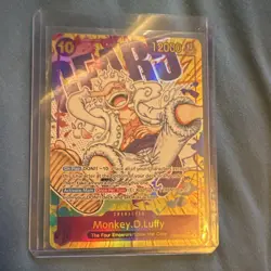 Namco One Piece Monkey D. Luffy OP05-119 Secret Rare Alt Art Foil - Image 3