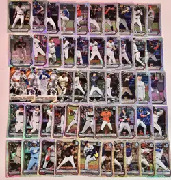 (50) 2026 Bowman Mega Chrome MOJO REFRACTOR LOT - No Dupes - 1st Bowman’s RCs - Image 1