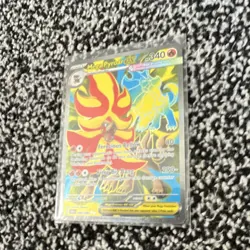 The Pokemon Company Mega Pyroar EX 099/108 Evolutions Ultra Rare Full Art Holo - Image 2