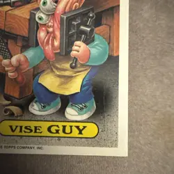 GPK Garbage Pail Kids 598a Vise GUY Black Line ERROR Series 15 Variant Card 1988 - Image 5